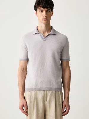 United Colors of Benetton polo męskie bawełniane fioletowy