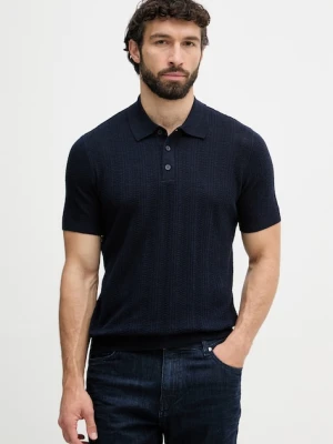 United Colors of Benetton polo swetrowe męskie z dodatkiem lnu