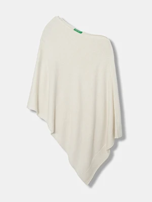 United Colors of Benetton poncho z domieszką wełny
