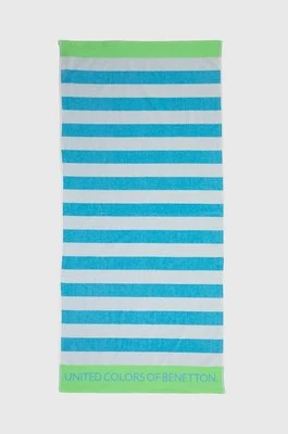 United Colors of Benetton ręcznik bawełniany dziecięcy kolor niebieski
