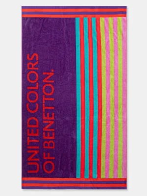 United Colors of Benetton ręcznik bawełniany kolor fioletowy 61GP2801Q