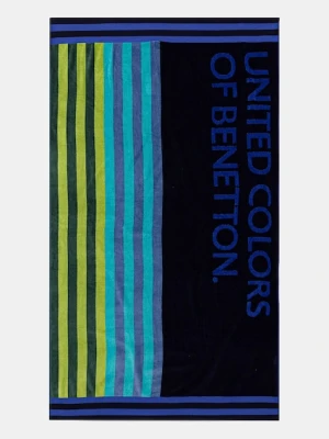 United Colors of Benetton ręcznik bawełniany kolor granatowy 61GP2801Q