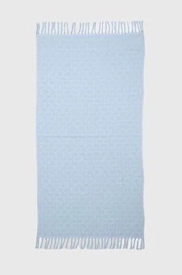 United Colors of Benetton ręcznik bawełniany kolor niebieski