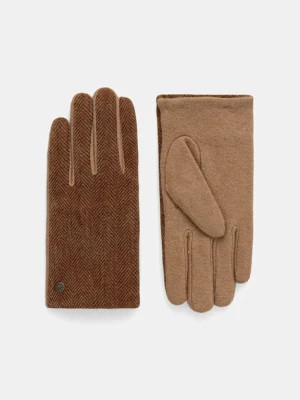 United Colors of Benetton rękawiczki damskie kolor beżowy 6YGSDG00D