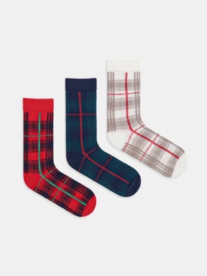United Colors of Benetton skarpetki 3-pack kolor czerwony 6AO31701A
