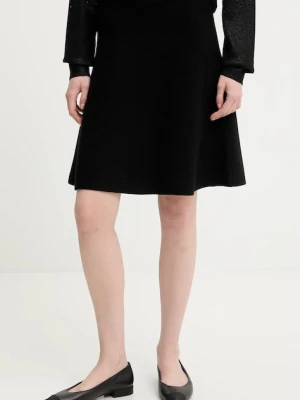 United Colors of Benetton spódnica kolor czarny mini rozkloszowana 17Q3D001X