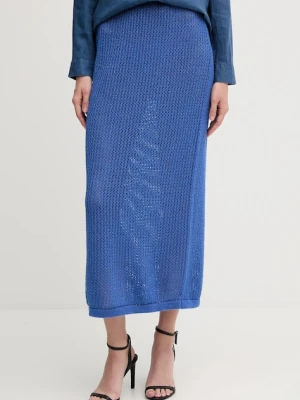 United Colors of Benetton spódnica kolor fioletowy maxi prosta 11365000B