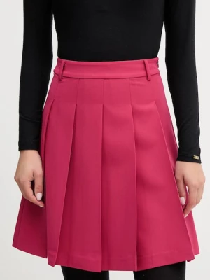 United Colors of Benetton spódnica kolor różowy mini rozkloszowana 4R4CD004W
