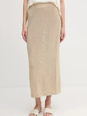 United Colors of Benetton spódnica kolor zielony maxi prosta 11365000B