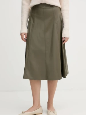 United Colors of Benetton spódnica kolor zielony midi rozkloszowana 4M3CD0059