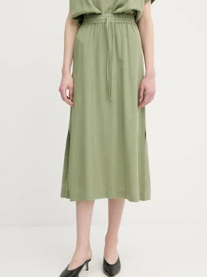United Colors of Benetton spódnica kolor zielony midi rozkloszowana 4NPHD004S