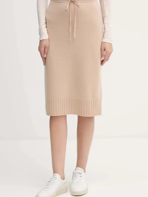 United Colors of Benetton spódnica z dodatkiem wełny