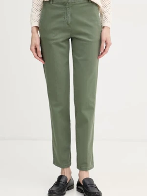 United Colors of Benetton spodnie chinos damskie bawełniane z elastanem