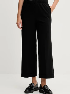 United Colors of Benetton spodnie damskie kolor czarny fason cygaretki high waist 47CKDF09Y