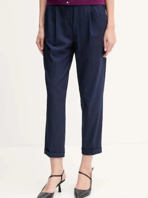 United Colors of Benetton spodnie damskie kolor granatowy 4962DF079