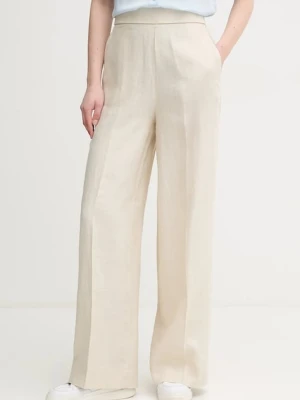 United Colors of Benetton spodnie damskie lniane