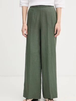 United Colors of Benetton spodnie damskie lniane