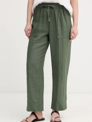 United Colors of Benetton spodnie damskie lniane