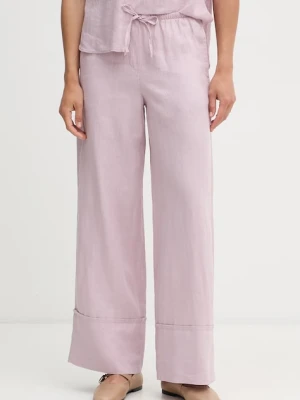 United Colors of Benetton spodnie damskie lniane