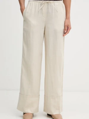 United Colors of Benetton spodnie damskie lniane