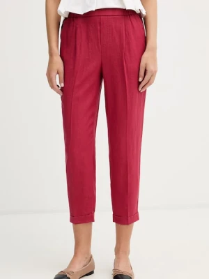 United Colors of Benetton spodnie damskie lniane