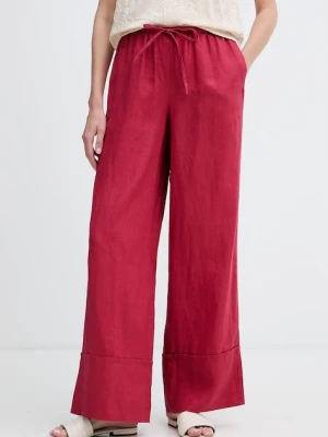 United Colors of Benetton spodnie damskie lniane
