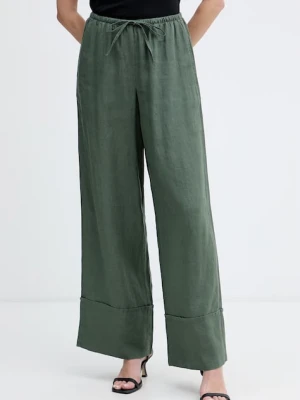 United Colors of Benetton spodnie damskie lniane
