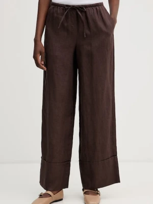 United Colors of Benetton spodnie damskie lniane
