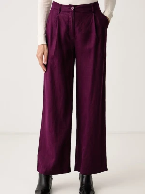 United Colors of Benetton spodnie damskie lniane