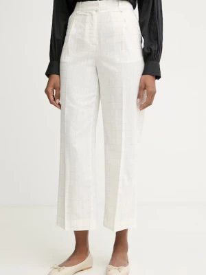 United Colors of Benetton spodnie damskie z lnem
