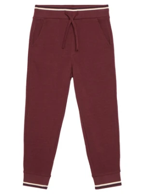 United Colors Of Benetton Spodnie dresowe 32N4CF06E Bordowy Regular Fit