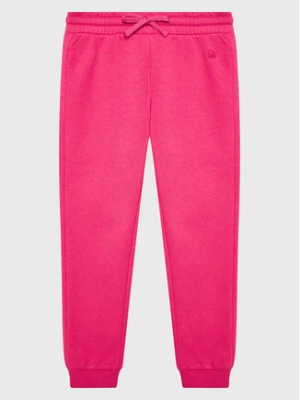 United Colors Of Benetton Spodnie dresowe 35TMCF022 Różowy Regular Fit