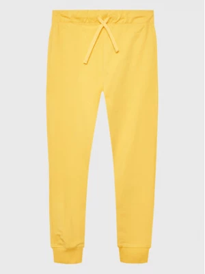 United Colors Of Benetton Spodnie dresowe 3BC1CF02M Żółty Regular Fit