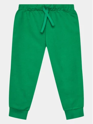 United Colors Of Benetton Spodnie dresowe 3BC1GF01P Zielony Regular Fit