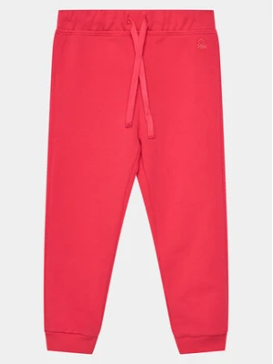 United Colors Of Benetton Spodnie dresowe 3J70GF01N Różowy Regular Fit