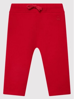 United Colors Of Benetton Spodnie dresowe 3J70I0046 Czerwony Regular Fit