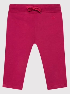 United Colors Of Benetton Spodnie dresowe 3J70I0046 Różowy Regular Fit