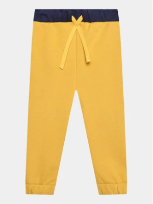 United Colors Of Benetton Spodnie dresowe 3PANGF02R Żółty Regular Fit