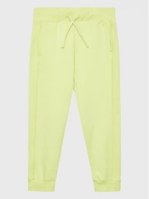 United Colors Of Benetton Spodnie dresowe 3UHRCF02N Żółty Regular Fit