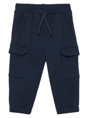 United Colors Of Benetton Spodnie dresowe 3UNIGF045 Granatowy Regular Fit