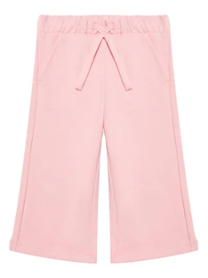 United Colors Of Benetton Spodnie dresowe 3UNIGF04P Różowy Wide Leg