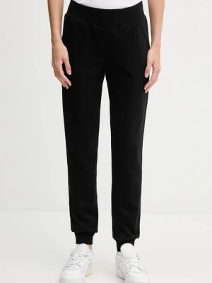 United Colors of Benetton spodnie dresowe damskie kolor czarny gładkie 3WNW3F04R