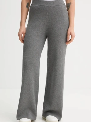 United Colors of Benetton spodnie dresowe damskie kolor szary z aplikacją 17Q3DF013