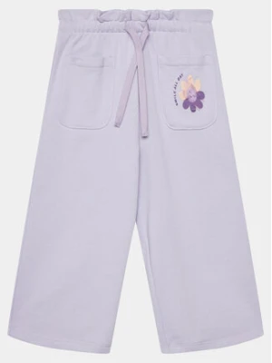United Colors Of Benetton Spodnie materiałowe 3J68GF03R Fioletowy Cropped Fit