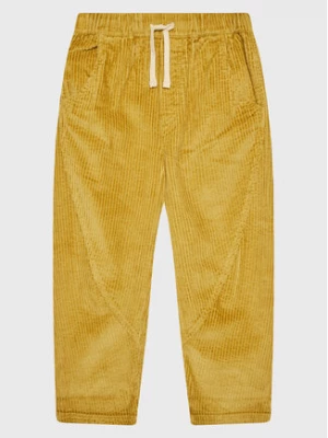 United Colors Of Benetton Spodnie materiałowe 4FJTCF01B Żółty Straight Fit