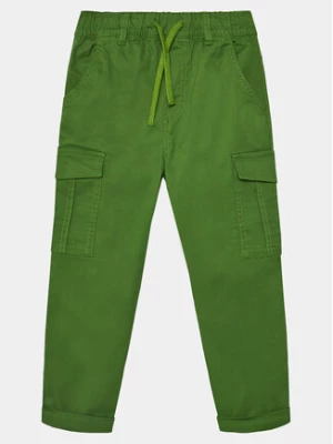 United Colors Of Benetton Spodnie materiałowe 4HK2CF01V Zielony Straight Fit