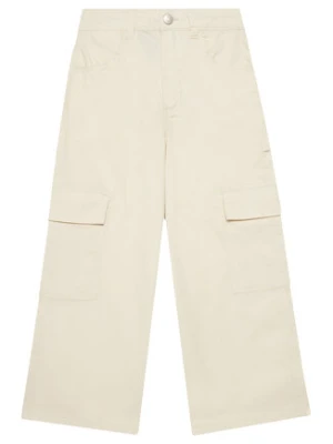 United Colors Of Benetton Spodnie materiałowe 4L2VCE040 Beżowy Wide Leg