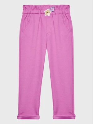 United Colors Of Benetton Spodnie materiałowe 4LAAGF00B Różowy Regular Fit