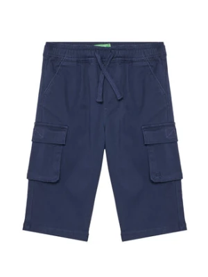 United Colors Of Benetton Spodnie materiałowe 4TCGGF02B Granatowy Regular Fit