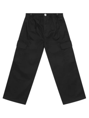 United Colors Of Benetton Spodnie materiałowe 4XZXCF04I Czarny Loose Fit
